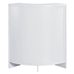Comptoir d'angle d'accueil L60xP60xH96cm Ep.19mm - Receptio - blanc