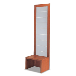 Vitrine 60/DVA - Présentoir mural en bois avec base ouverte - Dimensions 64x46x218 cm - 50 kg