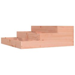 Helloshop26 - Jardinière carrée design robuste 78 x 78 x 27 cm pour jardin extérieur en bois de douglas massif - Bois massif 3000235310254
