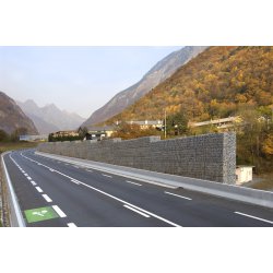 Mur antibruit en gabion STONEBOX - caractéristiques premium et formats standards