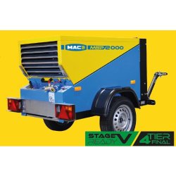 Compresseur diesel MSP2000 Kubota D1155 Stage 5 - 7 Bar - 2,0 m3/min - Fabriqué en France