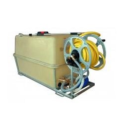 Cuve d'arrosage silencieuse en PFV - 400 l - Polyester Fibre de Verre, moteur électrique 12 V, 38 A