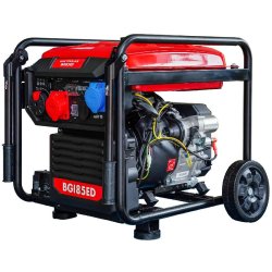 Groupe électrogène inverter essence 8,5 kW 3x400 V et 230 V - Démarrage électrique MW Tools BGI85ED