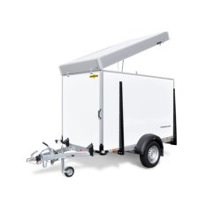 HKU 132513-17P - Remorque fourgon Humbaur - 3.78 m - Bois-alu, un essieu, charge utile 835 kg