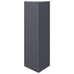 Helloshop26 - Jardinière bac lit surélevé plantes fleurs terrasse jardin triangulaire 30 x 26 x 75 cm acier anthracite 02_0038802 - acier 300021405