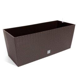 Prosperplast - Jardinière Rato 30 litres avec arrosage, chocolat, 60x25x24 cm - marron plastique ZA699