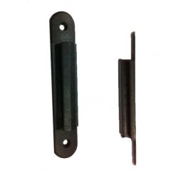 Récepteur mural pour poteau à sangle - Noir - Compatible avec poteau à sangle Éco - Marque Rolléco
