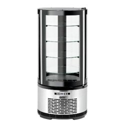 Vitrine réfrigérée à gâteaux 100L - 4 vitres en verre - Marque BARTSCHER