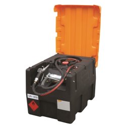 Cuve station ravitaillement essence - 190L - 12V - avec capot et système antidéflagrant ADR