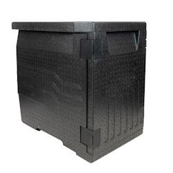 GILAC Conteneur isotherme GN 1/1 - 86 L - chargement frontal - Noir G008641 - noir 3573678699786