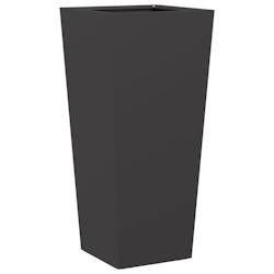 Helloshop26 - Jardinière bac lit surélevé plantes fleurs terrasse jardin 35 x 35 x 75 cm acier noir 02_0037513 02_0037513 - noir acier 3000217855230