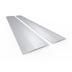 Passe-seuil en aluminium anodisé - GOHY081.061 - pour portes intérieures - 11 x 95 cm - blanc ou bronze