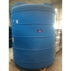 Cuve à eau 10 000 L en PEHD - stockage d'eau de pluie - verticale Ø2,30m x H2,65m