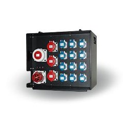 114-06-917 - Coffret de distribution empilable Indu Electric - Entrée CEE 63A 400V 5P, sorties multiples avec options