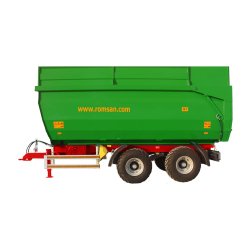 R 100 TAHK Benne agricole à tandem monocoque - ROMSAN - Capacité 10 000 kg