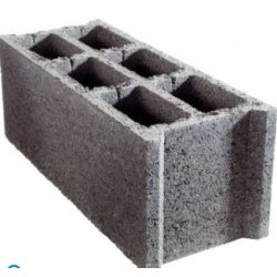 Bloc béton empilable - parpaing creux - 15x25x50 cm