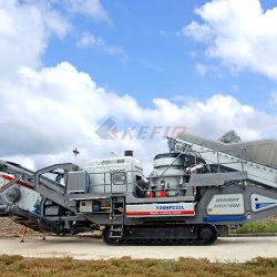 Concasseur mobile sur chenille en carrière et sur chantier 200 t/h