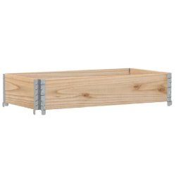 Helloshop26 - Jardinière bac lit surélevé plantes fleurs terrasse jardin 100 x 50 cm bois de pin massif marron 02_0037278 02_0037278 - marron méta