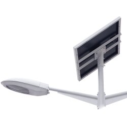 Lampadaire urbain solaire - LED 25W - 2750 lm - acier galvanisé - hauteur 5 m