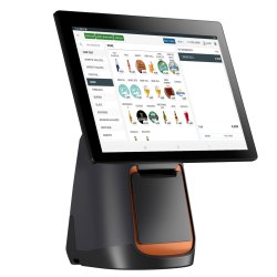 Caisse enregistreuse tactile tous commerces - pack tout inclus avec écran 15 pouces, logiciel NF525 et accessoires