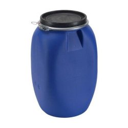 Fût rectangulaire à ouverture totale scellable 60L - Couvercle à visser - Marque Rolléco
