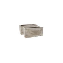 2 grandes jardinières fibrecotta de 80 cm