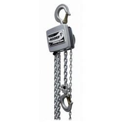 Palan manuel à chaîne 10/19 - capacité de 250 à 5 000 kg - carter aluminium résistant - chaîne zinguée EN 818-7 T