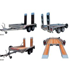 Remorque porte-engins Jalón JPM35.A - 3.5T - 3.3m - 2 essieux - PTAC 2.5 à 3.5T
