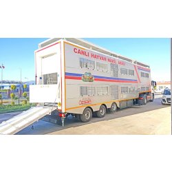 Camion bétaillère - Özsan - 15 500 kg - châssis résistant, climatisation, ventilateur et système auto hydraulique