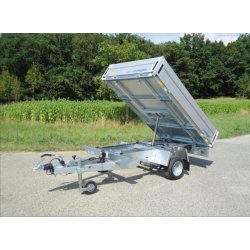 Remorque plateau WM Meyer - roues dessous - gamme HLN - longueur 2,31m - PTAC 1300 à 1500 kg