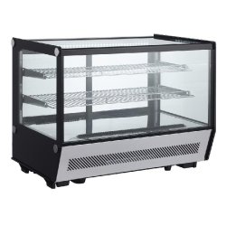 Vitrine réfrigérée panoramique avec vitrage rectangulaire 160L CUISTANCE