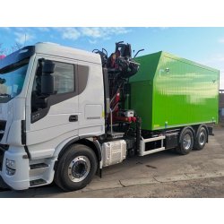 Benne en aluminium - vérin frontal et grue LIV L80Z pour poids lourd
