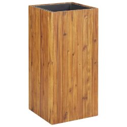 Helloshop26 - Jardinière lit surélevé plantes fleurs jardin 43,5 x 43,5 x 90 cm bois massif d'acacia 02_0001056 - Bois massif 3000074031532
