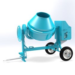 Bétonnières C 500 2RP - Omaer - Capacité totale cuve 500 L - Moteur diesel HP 7 - Kw 5,1