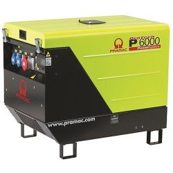 Groupe électrogène diesel triphasé 5,5 kW DE avec DPP + AVR + Prise AMF/RSS P6000 - PRAMAC - PF572TY4001