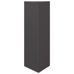 Helloshop26 - Jardinière bac lit surélevé plantes fleurs terrasse jardin triangulaire 30 x 26 x 75 cm acier noir 02_0038804 - noir acier 3000217880164
