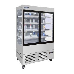 ATOSA Vitrine murale 2 portes coulissantes 580l  YLM580B - argenté inox YLM580B