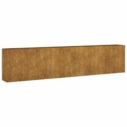 Helloshop26 - Jardinière bac lit surélevé plantes fleurs terrasse jardin de jardin 360 x 40 x 80 cm acier corten marron 02_0039439 - marron métal