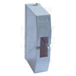 Boîte de distribution en saillie - plombable 1×1 modul - IP40 - dimensions 130×32×68mm