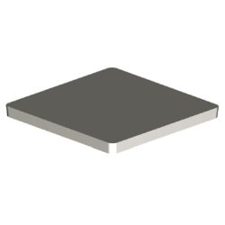 Couvercle de regard pluvial armé RP50 - béton gris - 40 kg