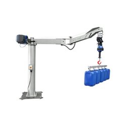 Potence cobra inox In-Lift® - Manipulateur à crochets avec palonnier pour bidons plastiques et technologie anti-rebond