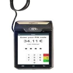 INGENICO DX4000 Terminal de paiement de comptoir - noir plastique PCV526113441A