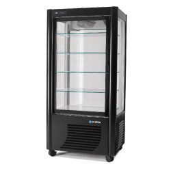 Vitrine réfrigérée négative ventilée 540L 4 faces vitrées SCAIOLA - Noir