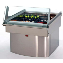 Vitrine réfrigérée à poissons - Inox AISI 304/316 - Réfrigération statique - Fabrication italienne