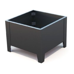Jardinière basse Flox noir réf-8034853 - Hags - 0,6m - Montage 1 heure