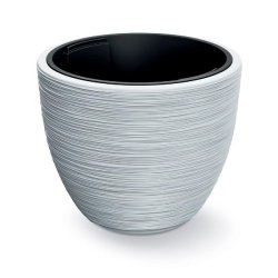 Prosperplast - Jardinière blanche avec réserve d’eau, collection FURU - 39x39x32 cm, capacité de 30 L - blanc plastique polypropylène ZA5586