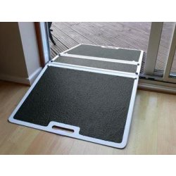 Rampe de seuil pliante amovible en fibre de verre - légère, portable et conforme Directive Européenne 93/42/CE