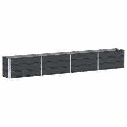 Helloshop26 - Jardinière design moderne polyvalente 320 x 40 x 45 cm en acier anthracite - acier 3000241007728
