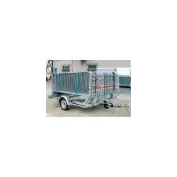 Remorque porte-barrières x 38 - PTAC 750kg - Châssis galvanisé - Capacité 38 barrières