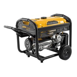 Groupe électrogène 5.5kVA 15CV Monophasé Démarrage manuel AVR, Réservoir 25L, Générateur électrique Maison Chantier VITO - noir 5604612750923